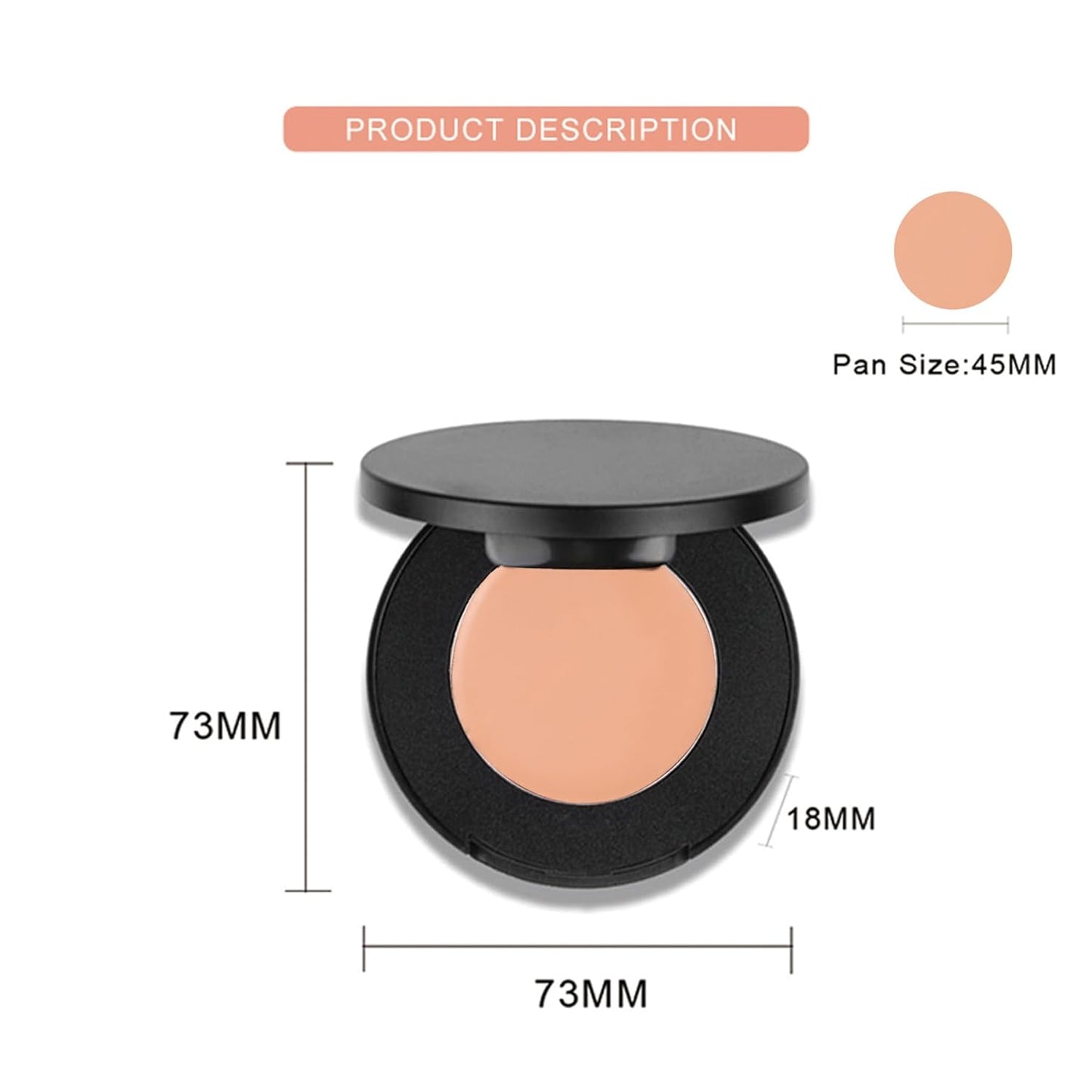 Cream Concealer Corrector Correcting Contour Makeup Set under Eye Concealer Cream Kit for Dark Circles and Blemish 12