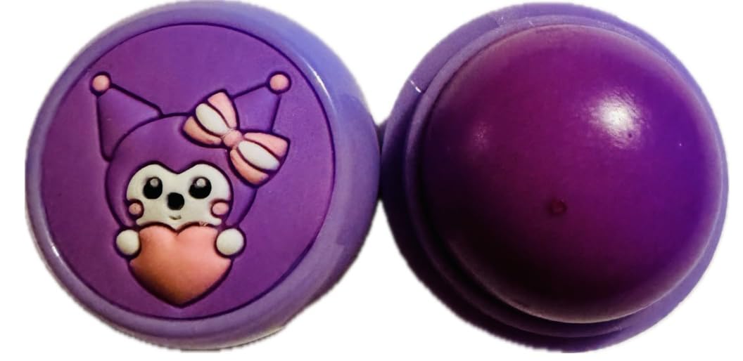 Moisturizing Lip Balm, Lip Gloss and Balm Set for All Skin Types, Assorted Shades, Round Ball Natural Moisturizing Lip Balm Nutritious Fruit Flavour Colourless Lip Balm Hydration Lips Care (purple)