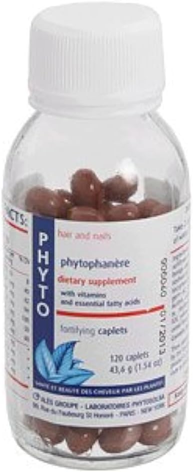 PHYTO Phytophanère 100% Natural Hair Loss Thinning Dietary Supplement, 2-Month Supply 120 Count (Pack of 1)