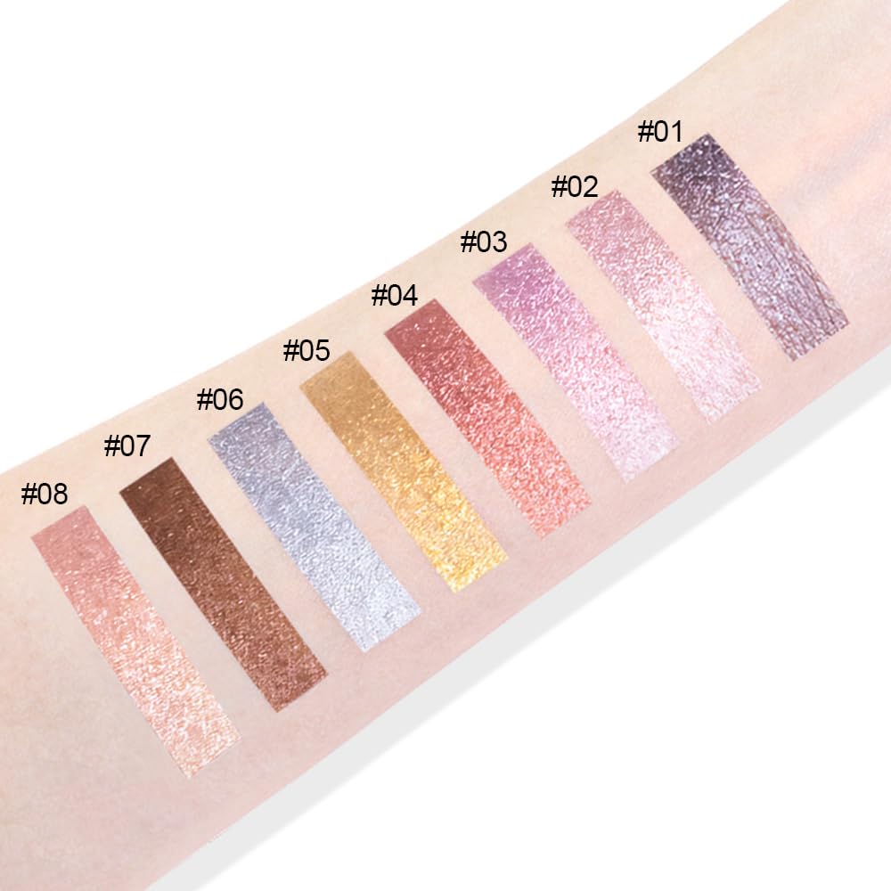Cream Glitter Golden Yellow Shimmer Metallic Eyeshadow Palette Makeup, Natural Single Mini Instant Holographic Eyeshadow For Women, Sombras Crema Para Ojos, Talc, Paraben&Cruelty Free