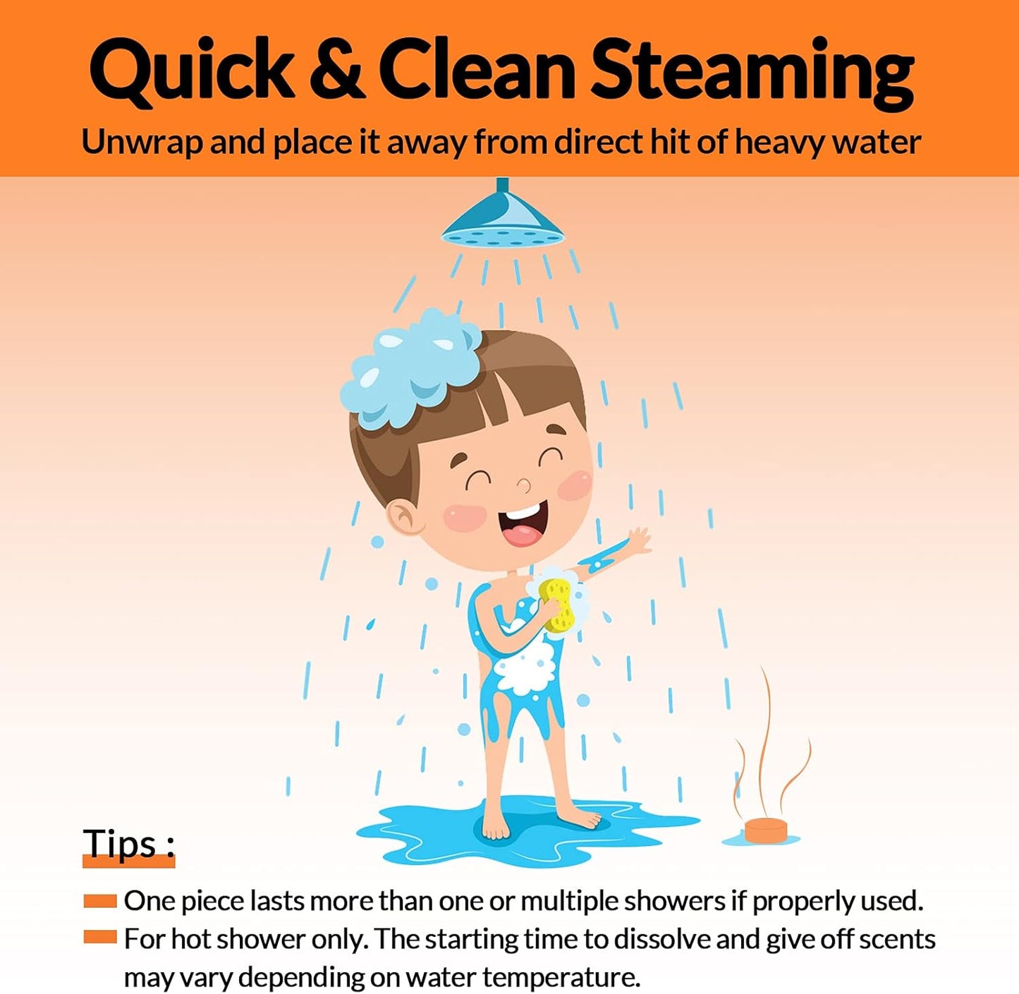 Lagunamoon Aromatherapy Shower Steamers, 6 Piece Variety Pack Handmade Shower Steamers with Pure Essential Oils to Relax, Moisturize for Spa Day, Self Care for Men, Women, Pampering Gifts for Her