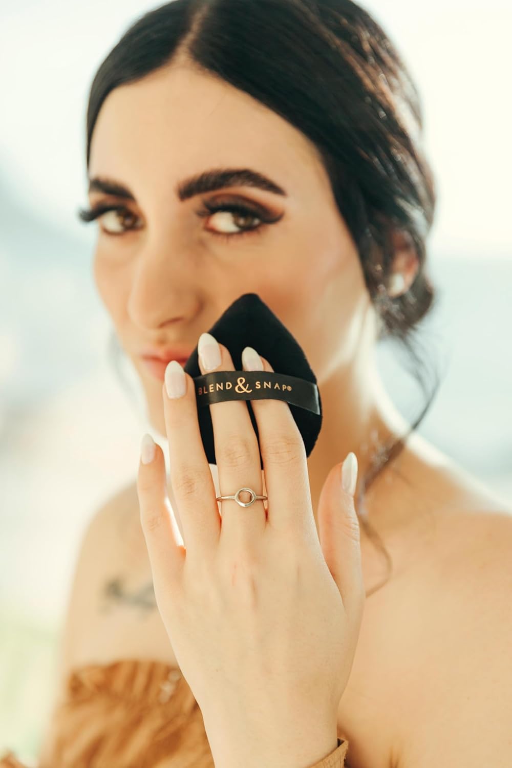 Blend & Snap Mini Makeup Sponge (2 pack) – Small Beauty Blender for Concealer, Contour & Under Eyes | Use Dry | Soft, Reusable, Travel-Friendly Precision Blender