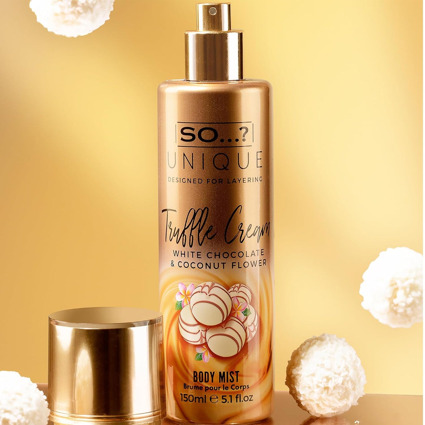 So...? Unique Body Mist - Truffle Cream for Women - 5.1 oz Body Mist - Pack of 2
