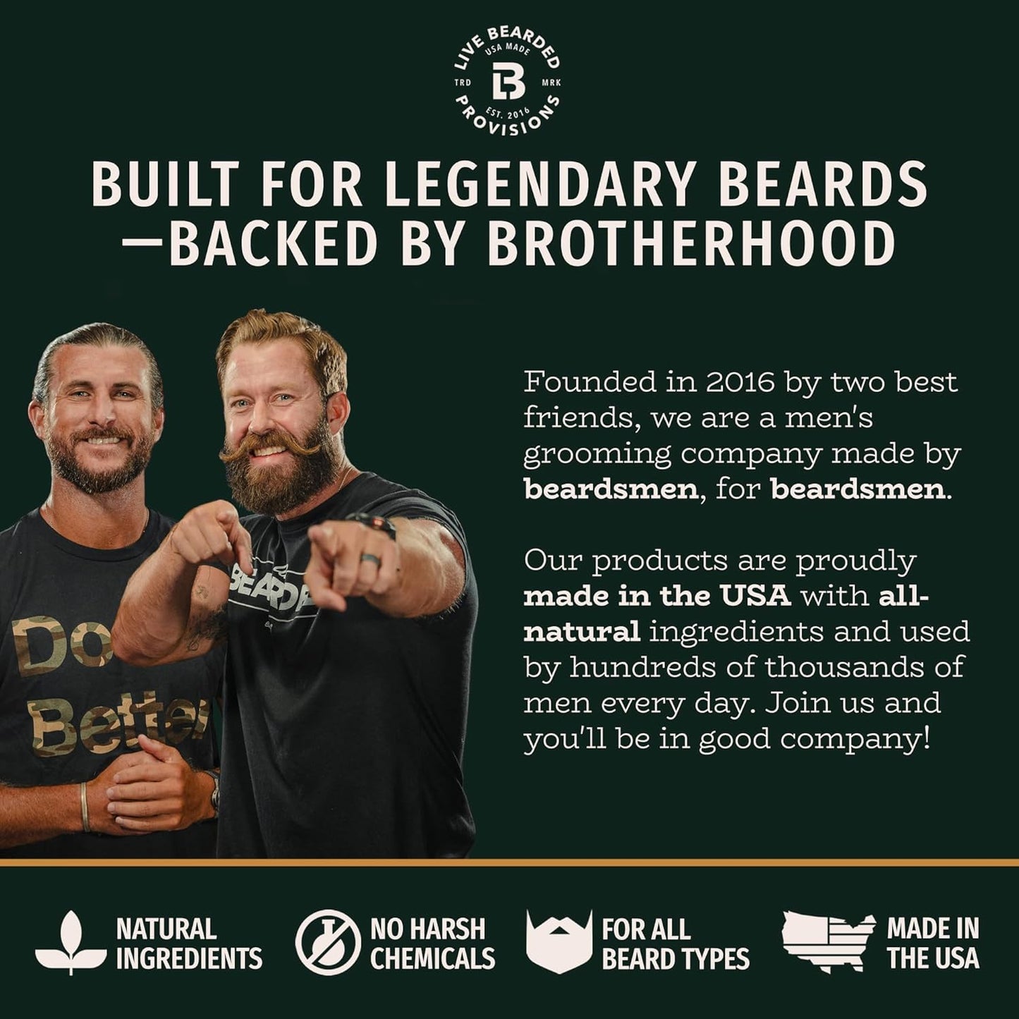 Live Bearded Beard Conditioner, 8 fl oz - Strengthens and Softens Facial Hair - Made in the USA - All-Natural Ingredients with Biotin, Caffeine | American Scent - Cedar, Vetiver, Bergamont