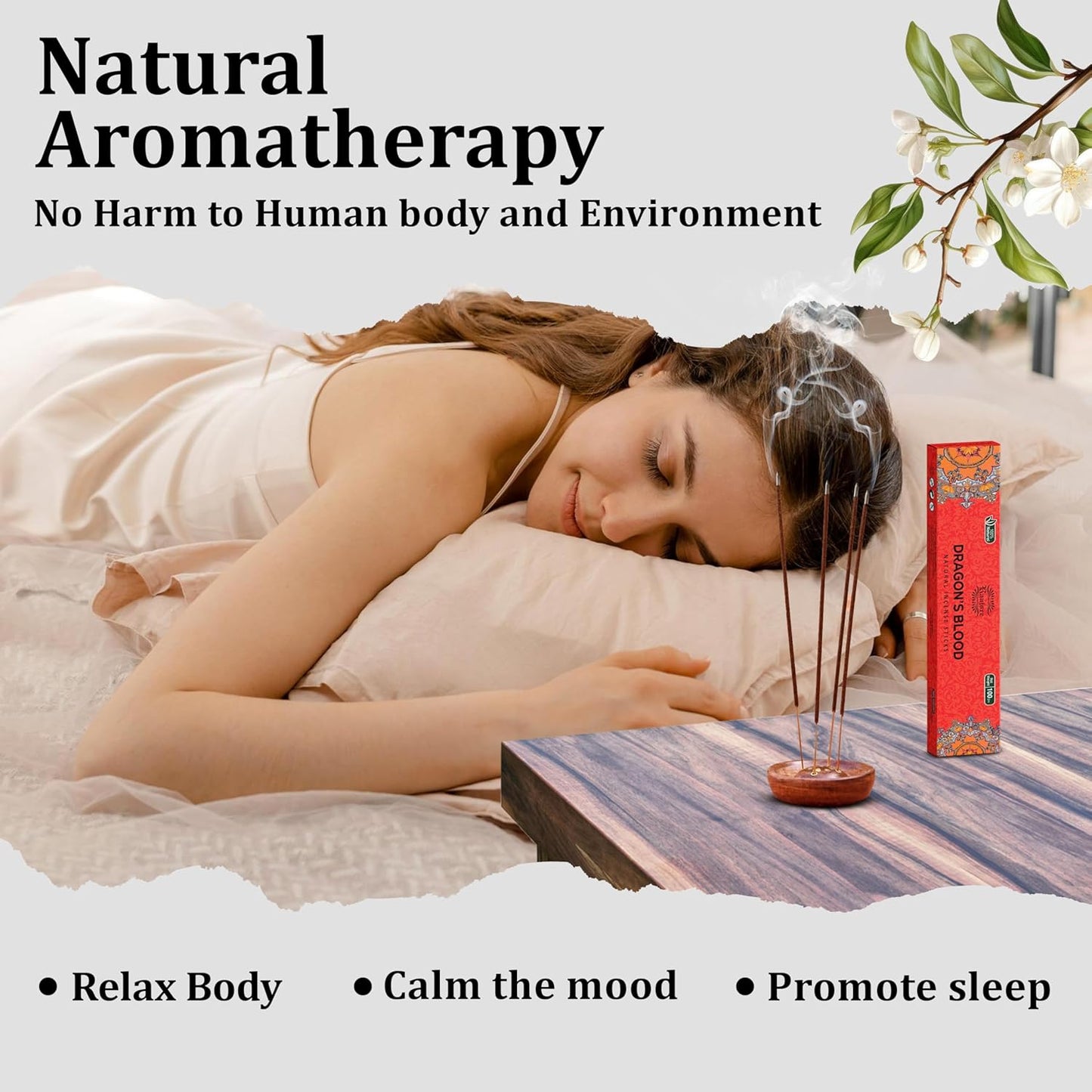 Raajsee Dragons Blood Incense Sticks (180 gm), 100% Pure Organic Natural Hand Rolled Free from Chemicals, (Pack of 12)