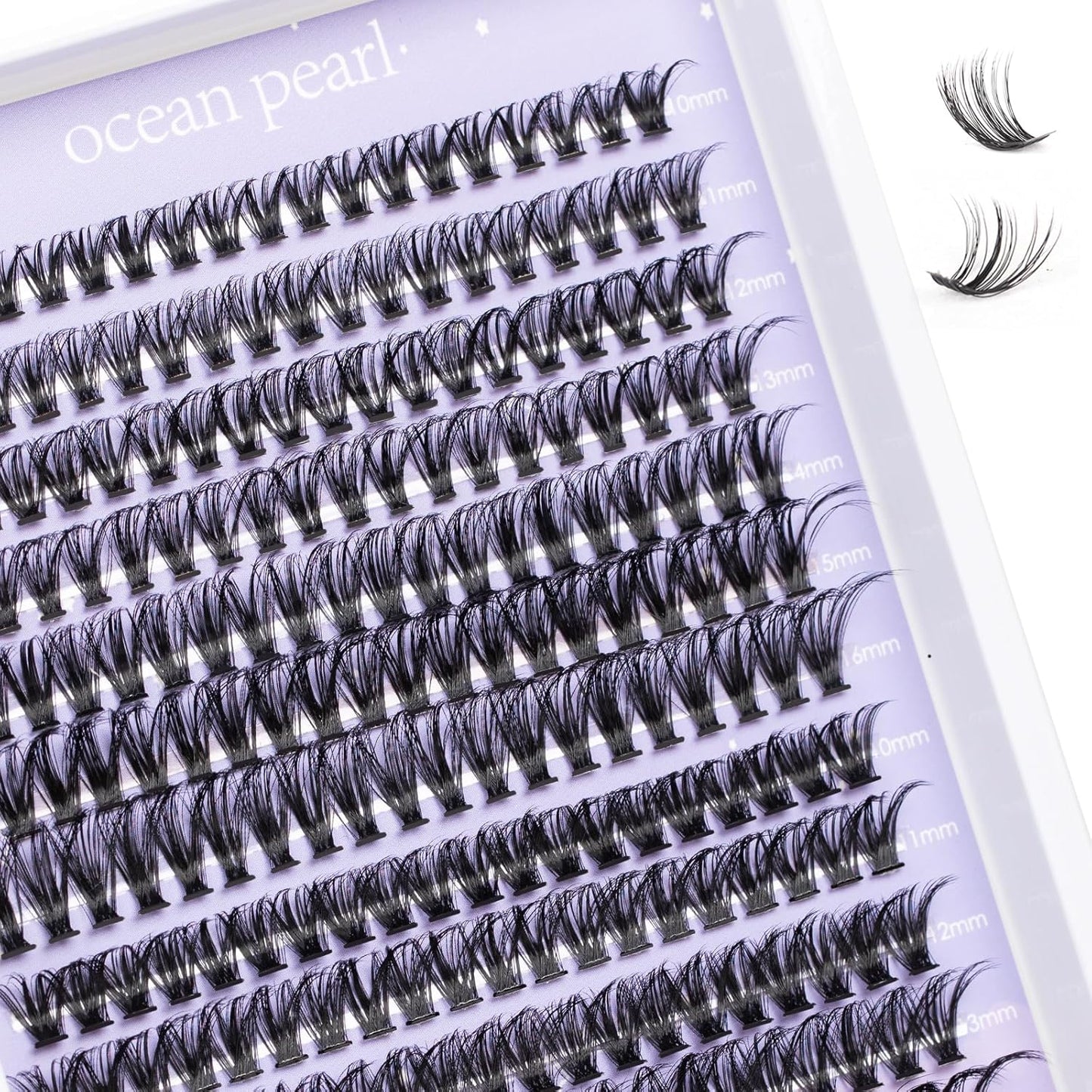 Lash Clusters Lash Extensions 280 Pcs Individual Lashes DIY Eyelash Extensions 10-16mm Length Mix 40D+50D Cluster Lashes Soft Natural for Makeup at Home - 40+50D