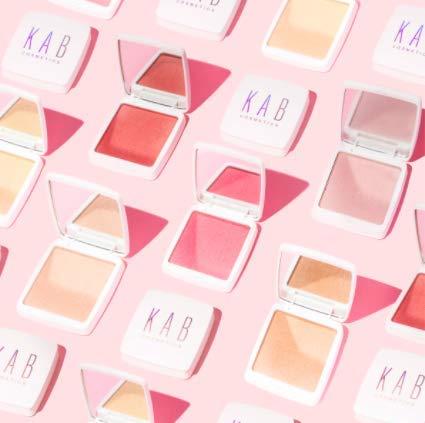 KAB Cosmetics - Pressed Powder - Ultra-Fine Pigment Shimmer Highlight Makeup in Hand-Picked Tones for All Skin Types - Cruelty-Free Face Highlighter for Poreless Look by KAB, Gold Digger