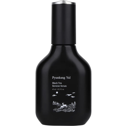 Pyunkang Yul PKY Black Tea Boosting Serum for Anti-aging, Condensed Nutrition for Fine Line Care with Kombucha, Ginseng Fruit Extract, Zero-Irritation, Korean Skincare (1.52 Fl. Oz, 45ml)