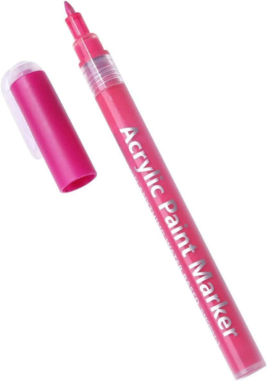 Nail Polish Pen, 1 PCS Nail Art Pen, Nail Pencil, DIY Drawing Painting Pen, for Nails DIY (Rose Red)