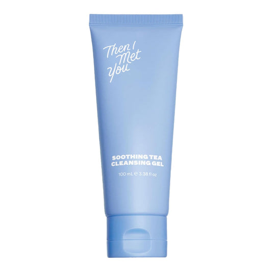 Then I Met You Soothing Tea Cleansing Gel, Hydrating Water-Based Face Cleanser with Fermented Rice Water & Green Tea, Vegan & Clean Skincare, 3.38 oz