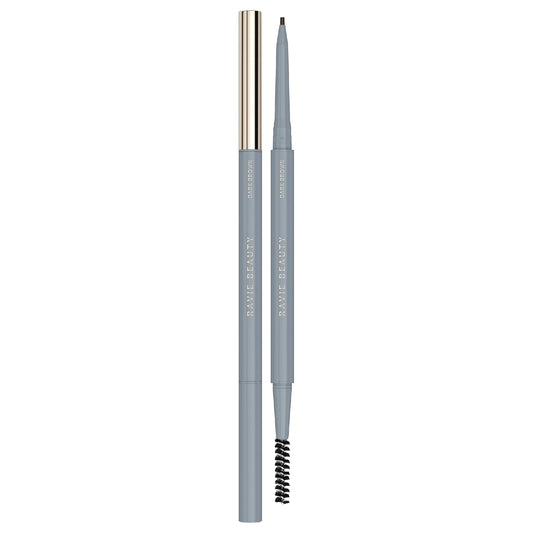 Easy Everyday™ Brow Pencil - Best Eyebrow Pencil for Women, Smudge Proof Hair-Like Strokes, 1.2mm Precision Tip with Spoolie, Vegan (Dark Brown)