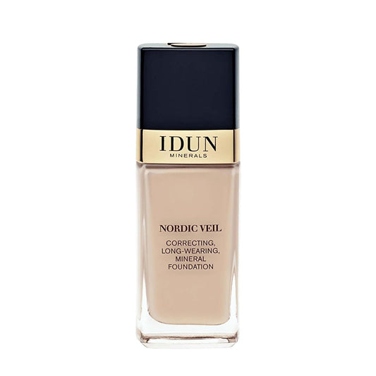 Nordic Veil Foundation - Full and Poreless Coverage, Long Lasting, Soft Matte Finish - Purified and Safe for Sensitive Skin - 307 Disa - Light Medium Neutral - 0.88 oz