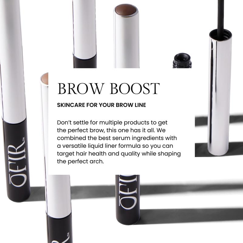 OFIR Brow Tonic Serum Browliner | Smudge-Proof Matte Finish | Hybrid Makeup & Skincare with Hyaluronic Acid & Plant Extracts | Strengthening | Cruelty-Free Brow Serum| Biscuit - Warm Blond, 0.057 Oz