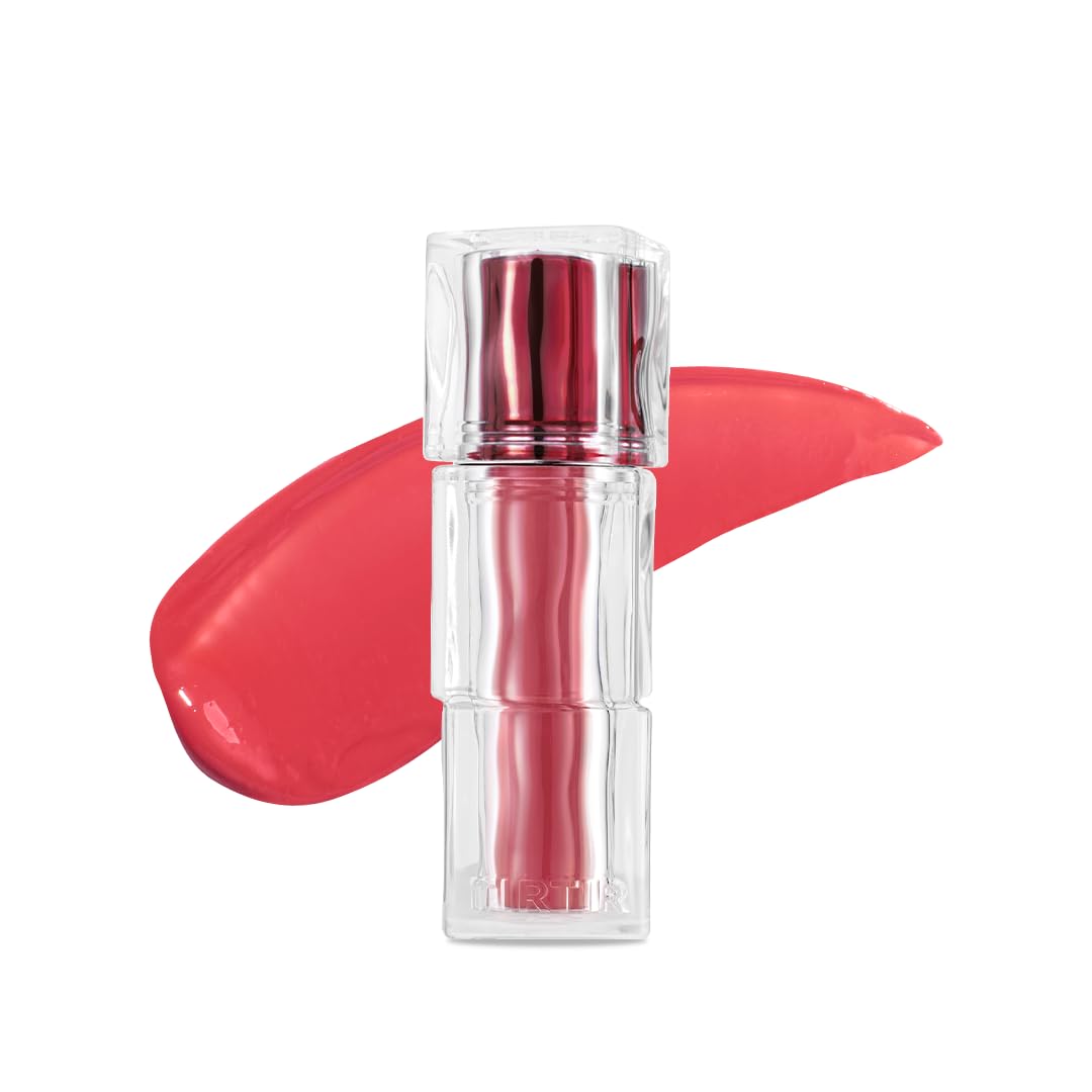 TIRTIR [*Mini Size Waterism Tinted Lip Gloss #17 Aliven, 0.06 Fl Oz – Kiss Ready Lipgloss, 12H Long Lasting Non Sticky Natural Tinted Glow Korean Multiuse Cheek and Lip Tint for Women gift
