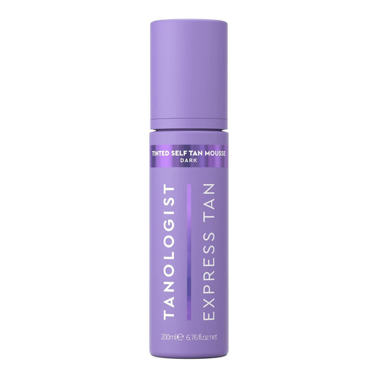 Tanologist Dark Self Tan Mousse, Tinted Self-Tanning Mousse, Streak-Free, Natural Glow, No Fake Tan Smell Or Orange Tone, Long Lasting, Clean Ingredients, Vegan, 6.76 fl. oz/200 ml Bottle