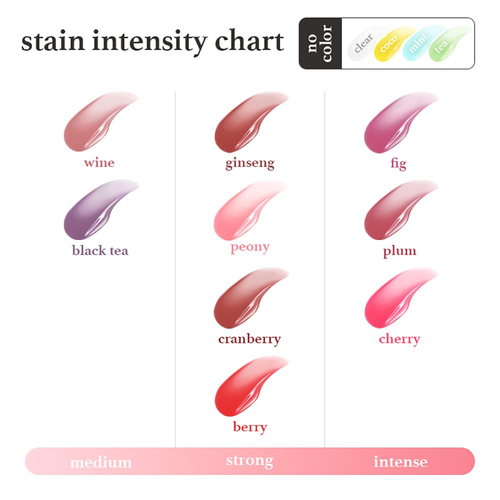 NOONI Korean Lip Oil - Appleplum | Long-Lasting, Moisturizing, Plumping, Revitalizing for Dry Lips, Waterproof, No Peel Off, Korean Tint, Hydrating, Nourishing Crystal Clear, 0.12 FL Oz