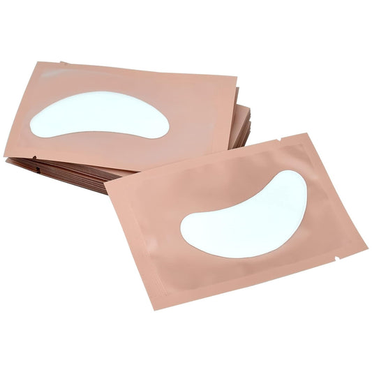 50 Pairs Under Eye Patches, Isolation Eyelash Extension Pads, Under Eye Gel Pads for Pro Salon and Individual, DIY Lashes Extension Supplies (Pink)