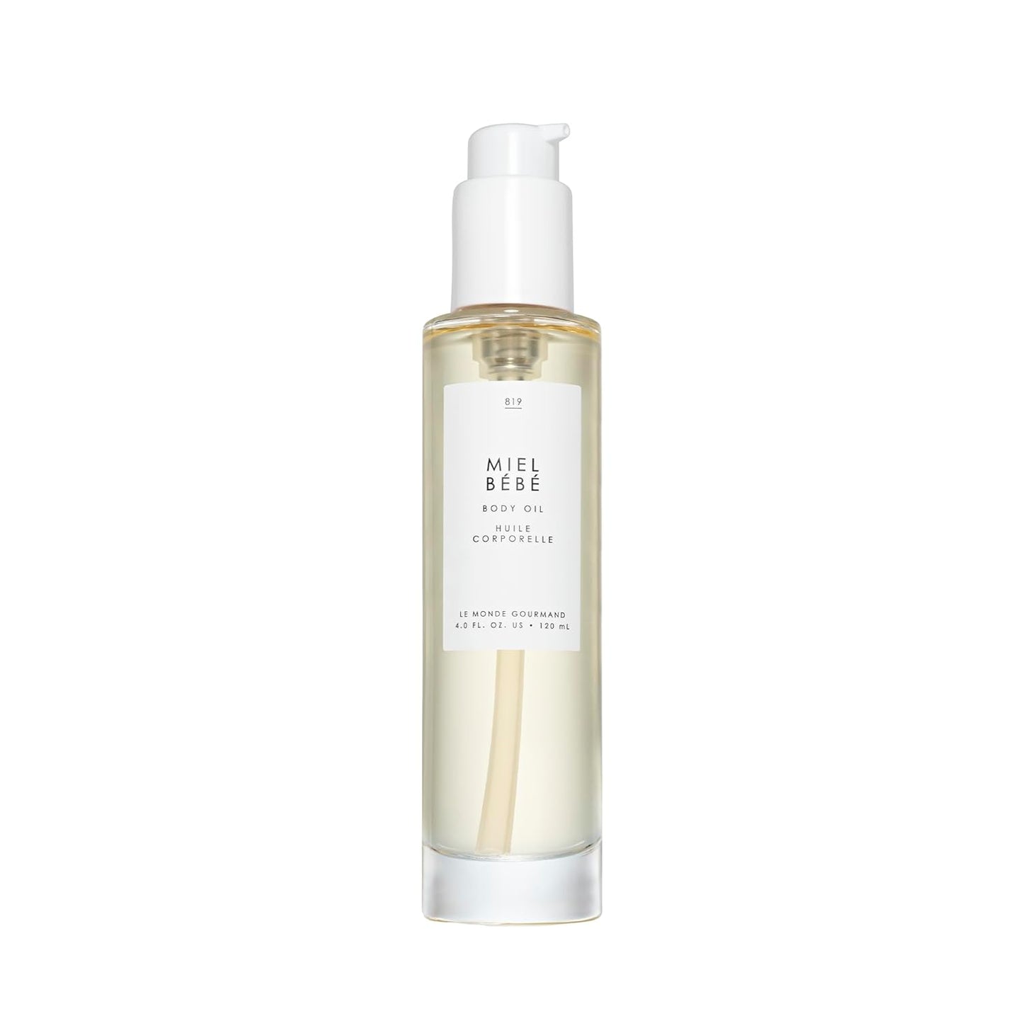 Le Monde Gourmand Miel Bébé Perfumed Body Oil - 4 fl oz (118 ml) - Floral, Sandalwood, Praline Notes