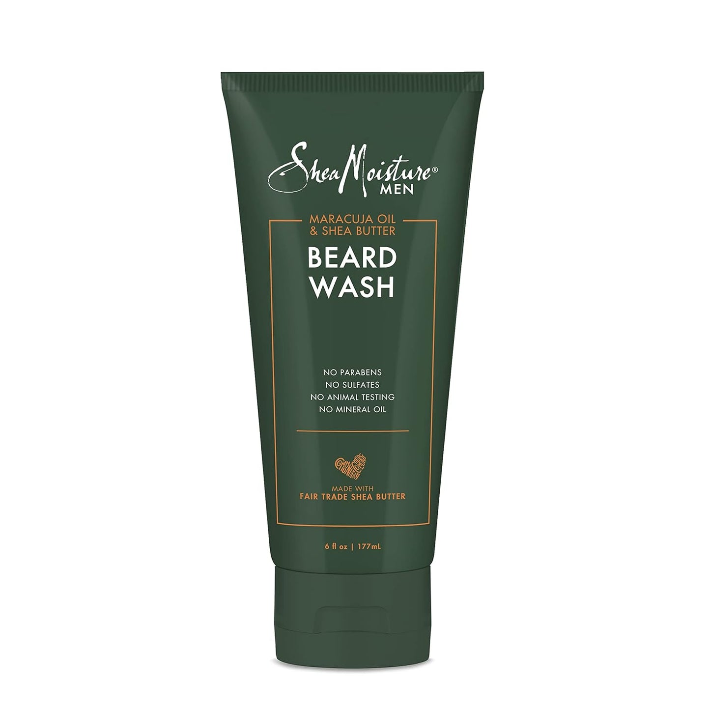 SheaMoisture Beard Wash for Full Beards - Maracuja Oil & Shea Butter to Deep Clean and Refresh - 6 oz