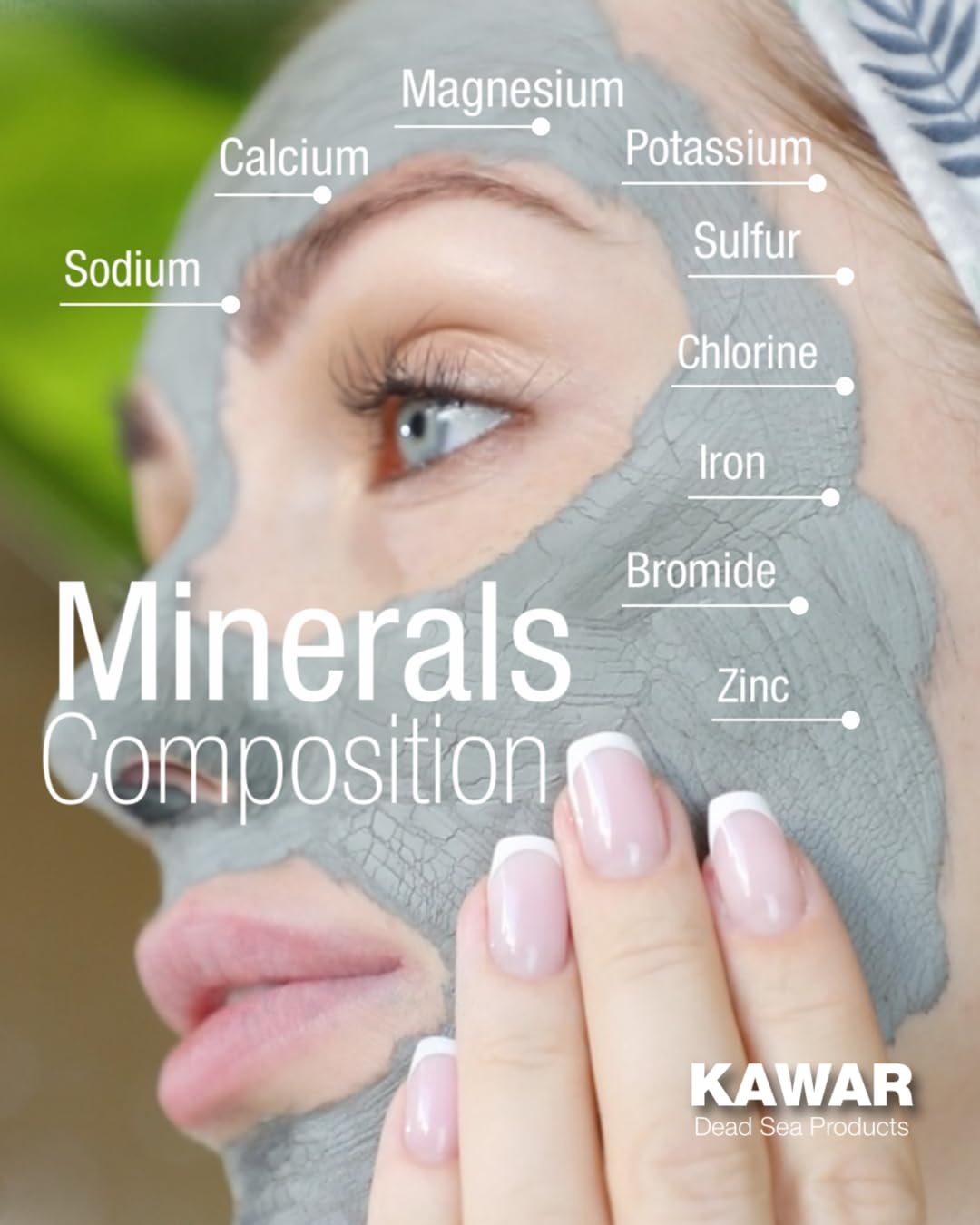 KAWAR Dead Sea Mud Mask with Aloe Vera for Face and Body - Spa Quality Pore Reducer for Acne, Blackheads & Oily Skin, Natural Vegan Skincare for Women, Men - Tightens & Exfoliate - 8.8 oz