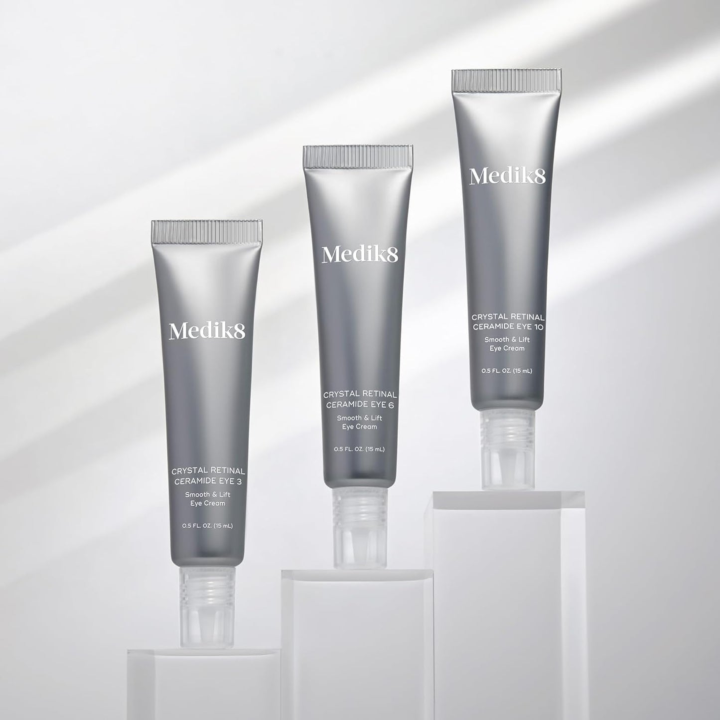 Medik8 Crystal Retinal Ceramide Eye 10 - Gentle Vitamin A Eye Cream - Reduces Appearance of Wrinkles - Perfect for Sensitive Skin - 0.5 ml