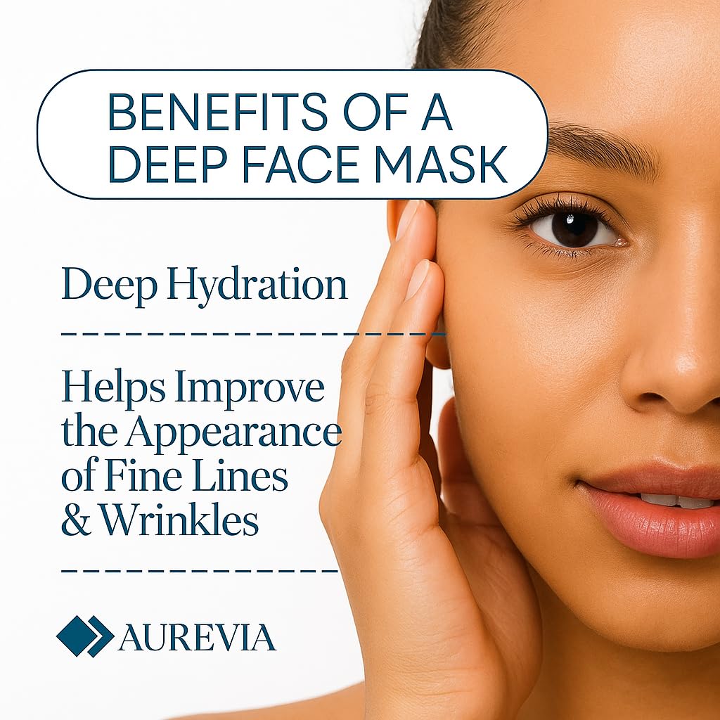 5-Pack Bio-Collagen Hydrogel Face Masks | Overnight Hydrating, Pore Perfecting & Moisturizing Sheet Masks for Women | Nourishing and Skin-Refreshing Care