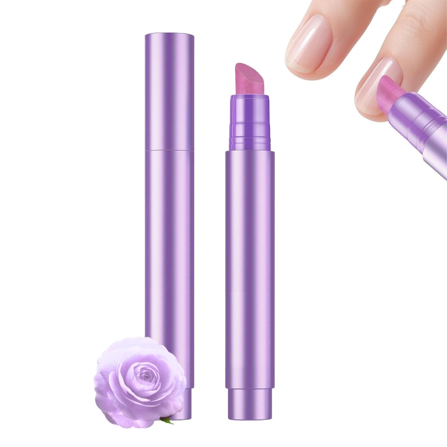 3-in-1 Cuticle Oil Pen Cuticle Pusher Nail Oil Pen with Ceramic Tip, Cuticle Treatment for Hangnails, Dry & Damaged Nails, Nail Cuticle Remover Pen