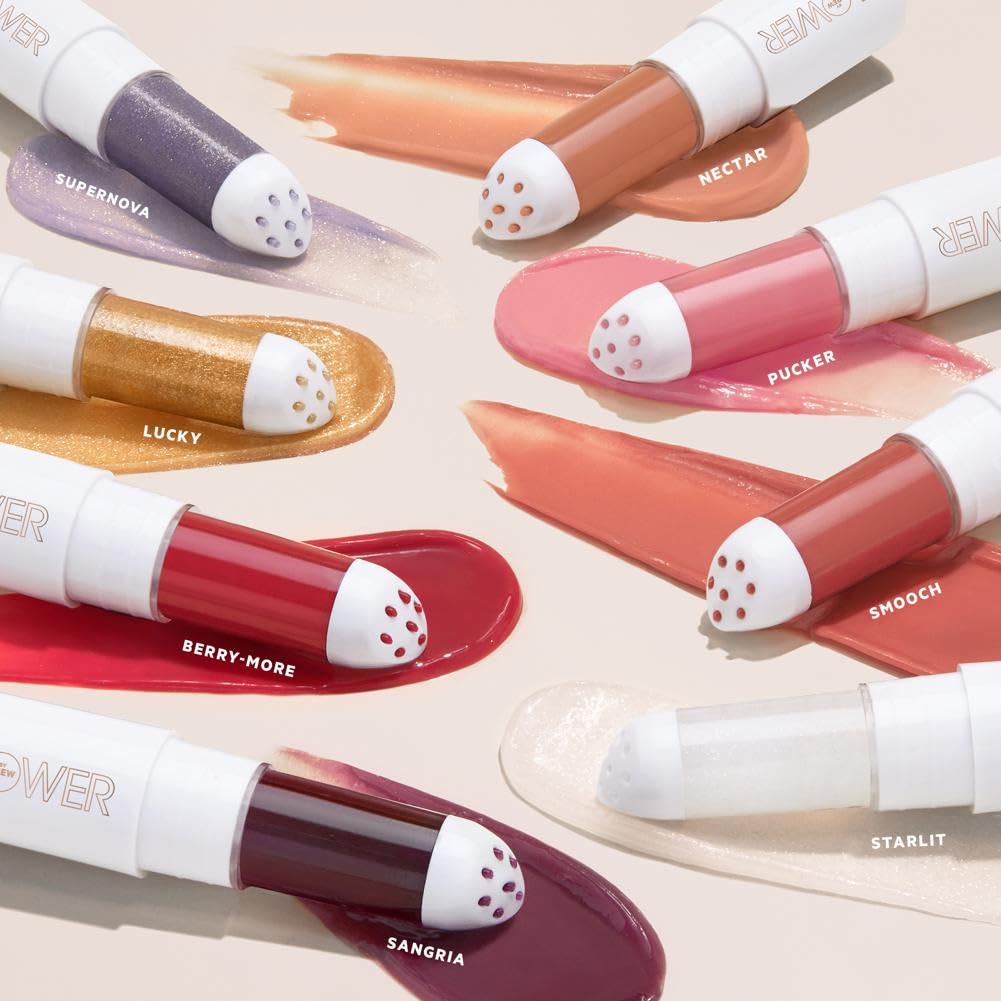 FLOWER Beauty By Drew Barrymore Perfect Pout Hydrating Lip Mask - Soothes + Softens Lips + Natural-Looking Tint - Recovery Lip Treatment + Moisturizes + Hydrates Lips - Scented - Cruelty-Free + Vegan ( Lucky)