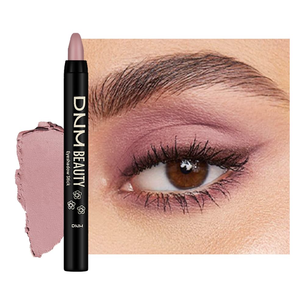 Kaely Cream Eye Shadow Sticks, Rose Matte Eyeliner Pencil Eyeshadow Palette Makeup, Eye Highlighter Brightener Stick for Older Women Waterproof Pigmented, sombras para ojos, New-81