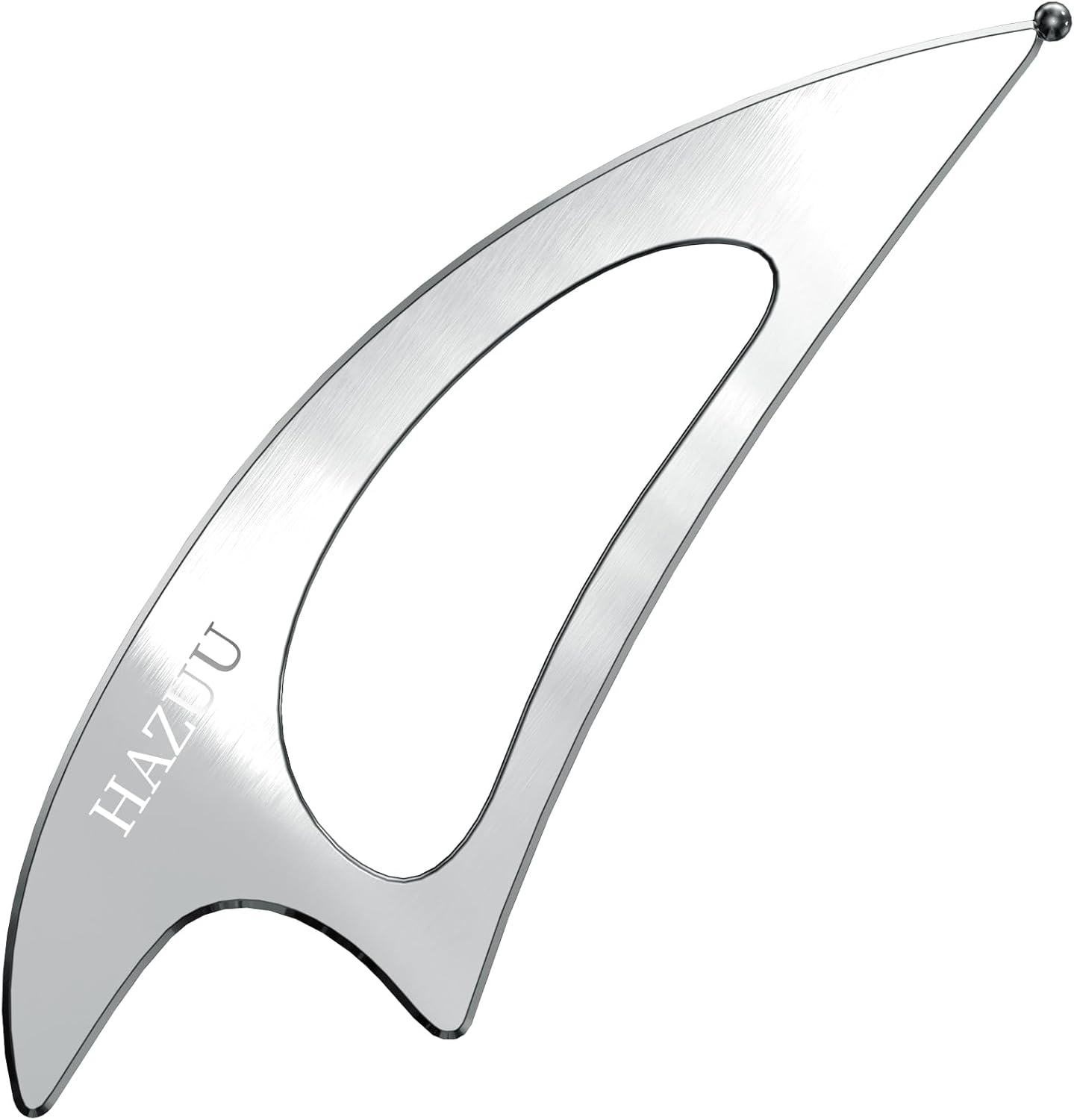 Stainless Steel Guasha Scraping Massage Tool for Soft Tissue Therapy, Ideal for Back, Legs, Arms, Neck, Shoulder Relief (Moon Shape)