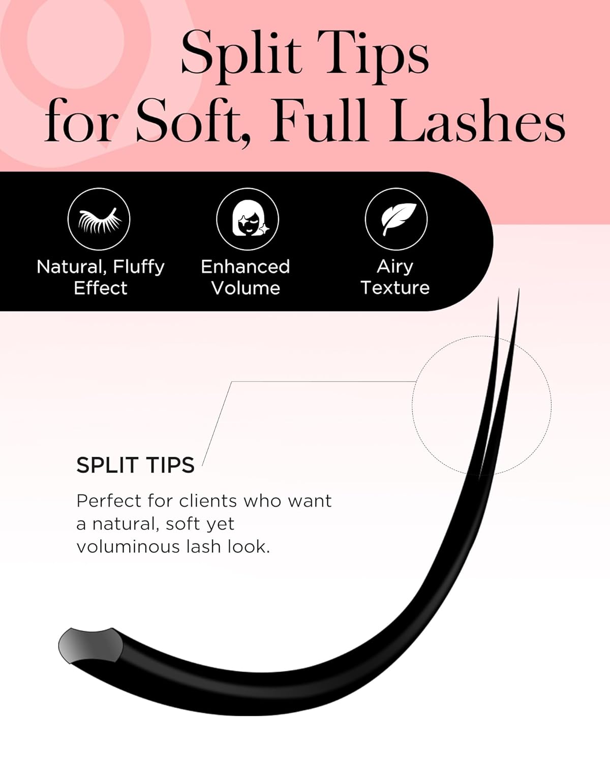 BEYELIAN Flat Eyelash Extension, Ellipse Lash Extensions 0.20 D Curl 10mm 16 Rows Matte Black Eyelash Extension Supplies Classic Lash Extensions Individual Eyelashes Salon Use