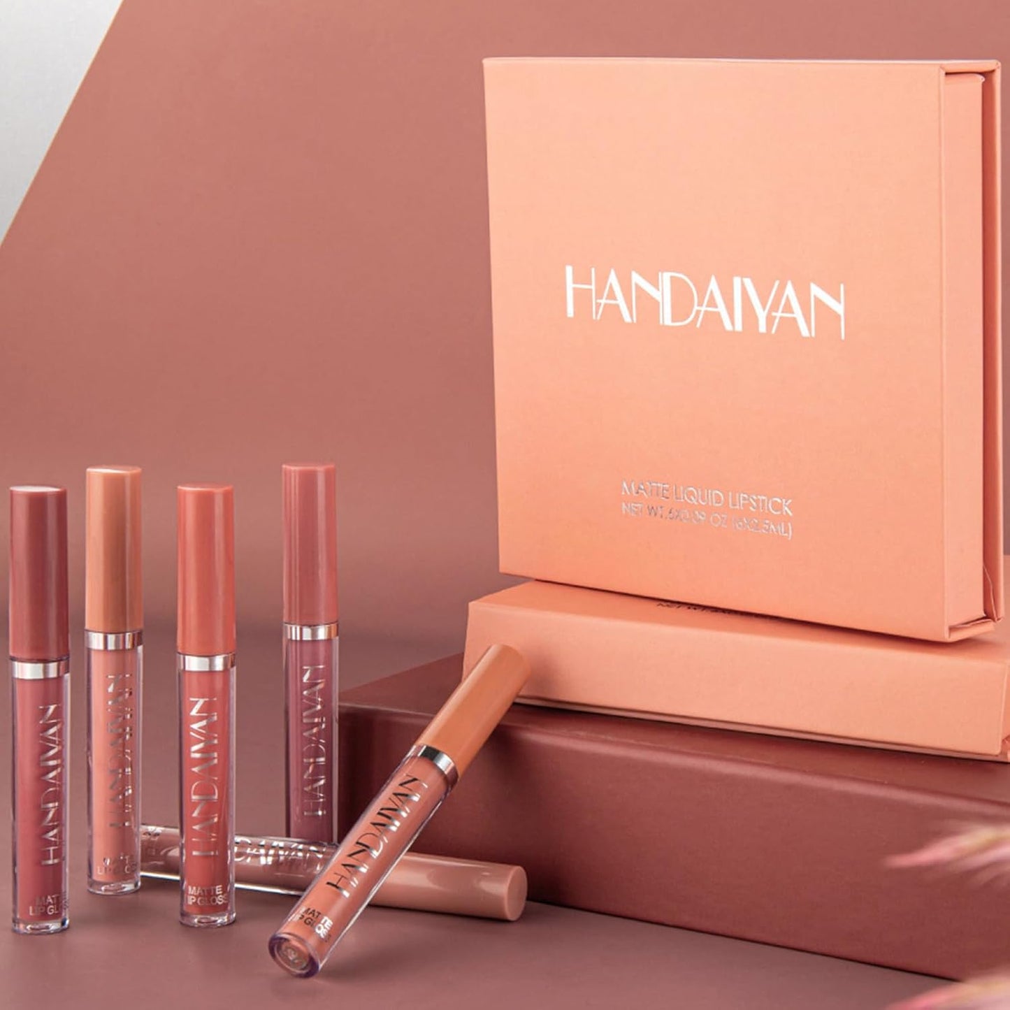 PHOERA Foundation,6Pcs Matte Liquid Lipstick Makeup Set, Matte liquid Long-Lasting Wear,PHOERA Makeup Foundation Full Coverage(101- Porcelain)