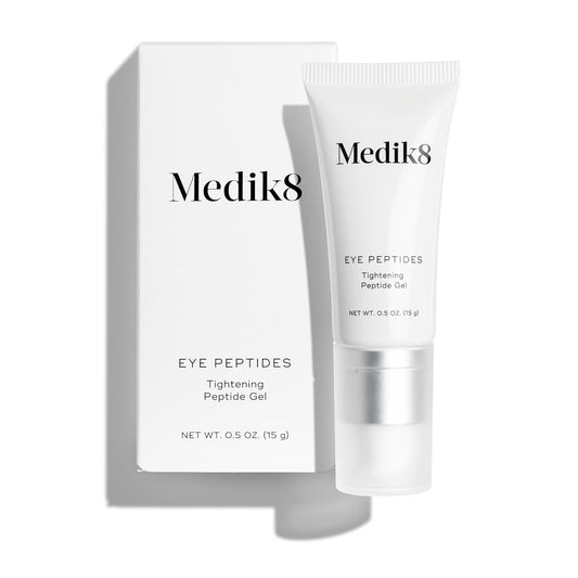 Medik8 Eye Peptides Gel - Daily Under Eye Gel - Anti Aging Serum - Hydrating Serum Gently Smooths Bags and Wrinkles - Vegan and Gluten Free - 0.5 oz