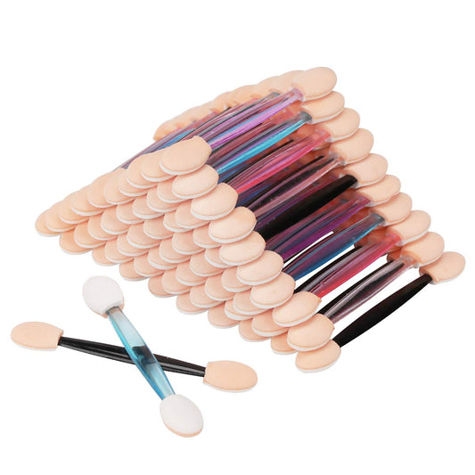 Akstore 30PCS Disposable Dual Sides Eye Shadow Sponge Applicator Eyeshadow Brushes Makeup Brush (30PCS-Mixed)