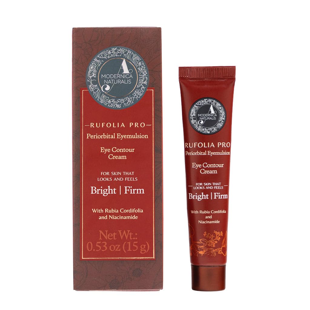 Rufolia Pro Periorbital Eyemulsion – Brighten, Firm, and Moisturize Eye Area – Ayurveda-Inspired Formula with Manjistha, Niacinamide & Hyaluronic Acid – 0.53 oz (15 g)