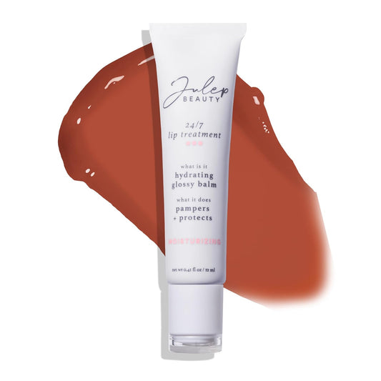 Julep 24/7 Lip Treatment – Hydrating & Glossy Lip Balm and Lip Sleeping Mask with Shea Butter – Moisturize, Protect & Soothe – Vegan & Cruelty-Free - Sheer Nude