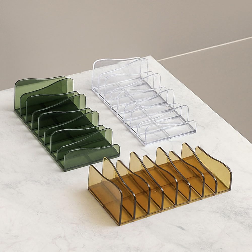 1 Piece Makeup Palette Organizer Acrylic Cosmetic Organizer 8-Section Eyeshadow Organizer Eyeshadow Blush Contour Palette Makeup Palette Cosmetic Organizer Eyeshadow Palette Organizer, Green
