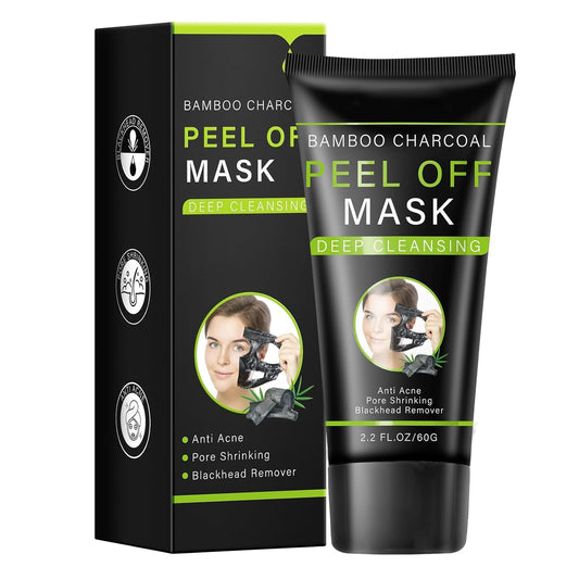 Blackhead Remover Mask, Activated Charcoal Peel Off Face Mask, Blackhead Remover for Oil Skin, Deep Cleansing for Face Nose Blackhead Pores Acne, For All Skin Types (2.12Fl.oz)
