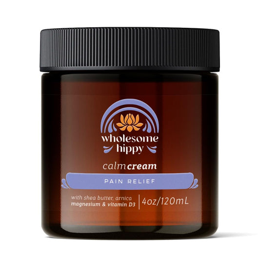 Magnesium Calm Cream – All Natural Body Butter with Magnesium, Vitamin D3, Arnica & Turmeric – Soothing Moisturizer for Skin Wellness & Relaxation – 4oz