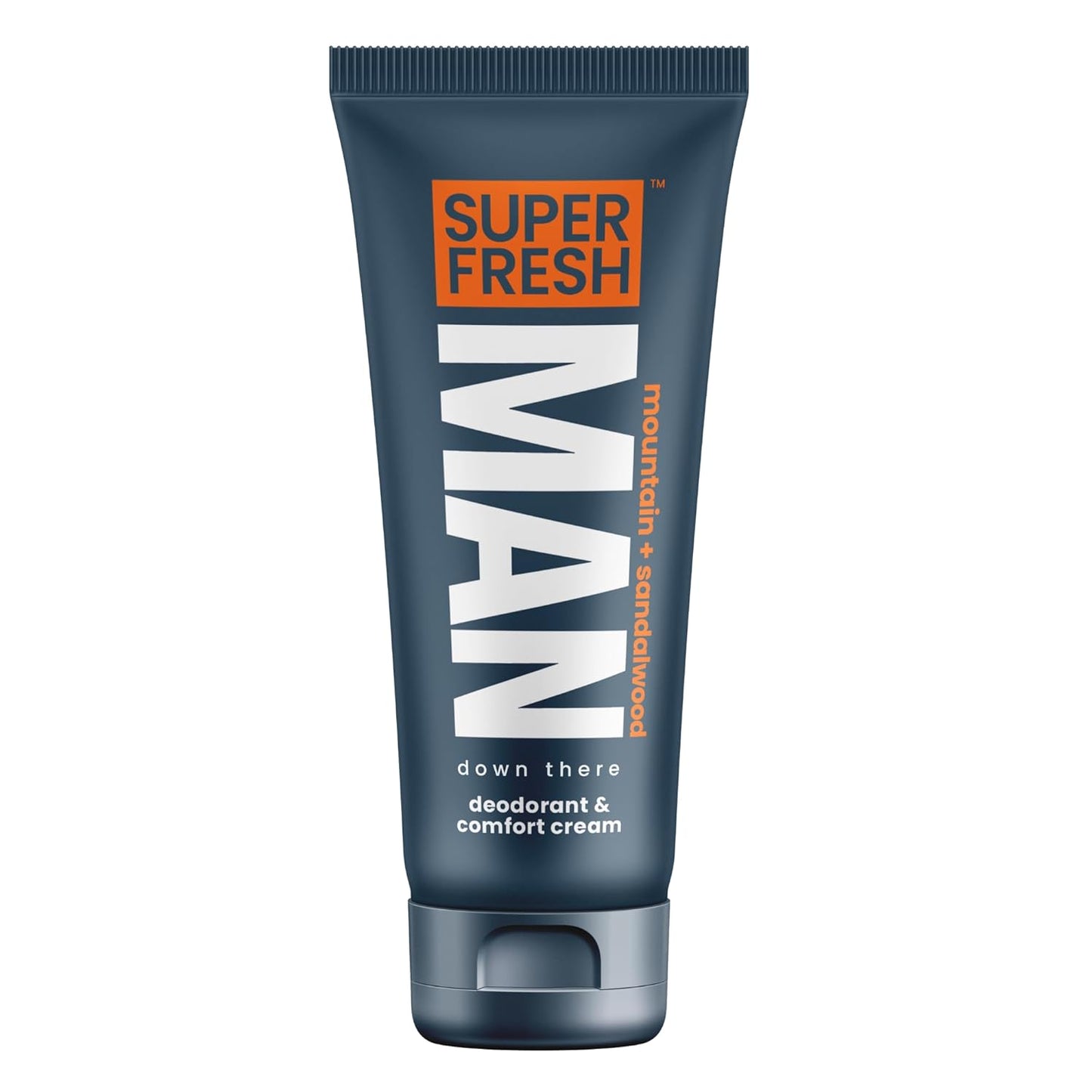Super Fresh Ball Deodorant Lotion for Men Groin Butt and Body Hygiene Cream Controls Odor Prevents Chafing Aluminum Free Daily Freshness and Comfort Powder Lotion Formula in Convenient 4 oz Tube