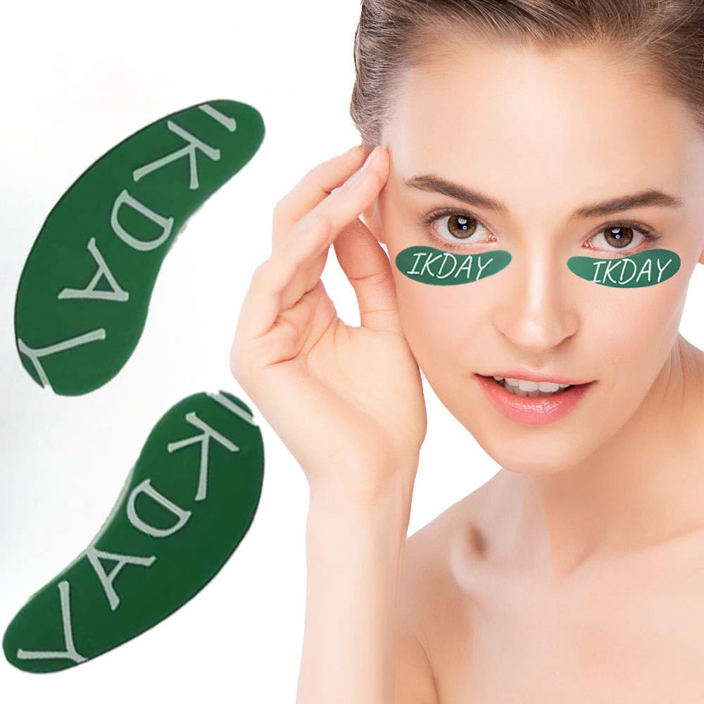 Silicone Eye Patches Reusable Under Eye Patches | Forever Eye Mask Reusable Eye Gel Pads | Eye Patches for Wrinkles &Puffy Eyes&Dark Circles| Great Skincare Routine for Face(Green-2pairs)