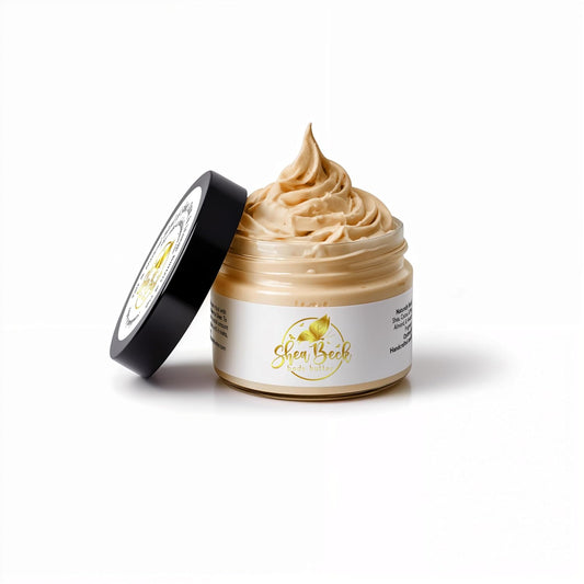Body Butter Blend: Natural Shea, Cocoa, & Mango w/Jojoba Oil for Radiant Skin and Beard | Moisturizing (Oatmeal Milk & Honey)