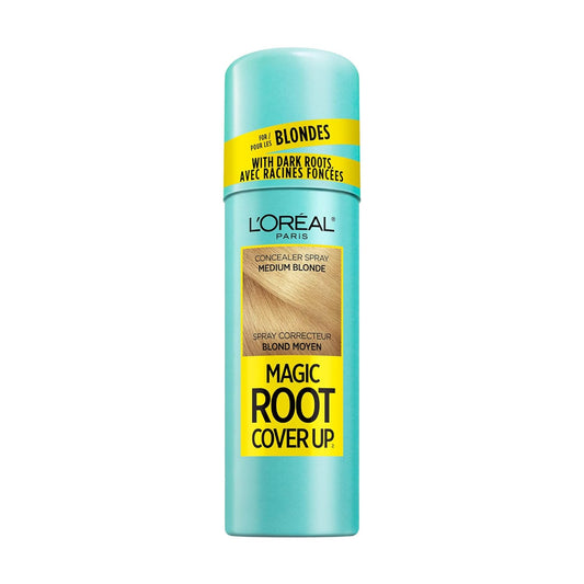 L'Oreal Paris Magic Root Cover Up Concealer Spray for Blondes, Medium Blonde, 2 fl. oz., Ammonia and Peroxide Free, Suitable for Medium Blonde Hair Color