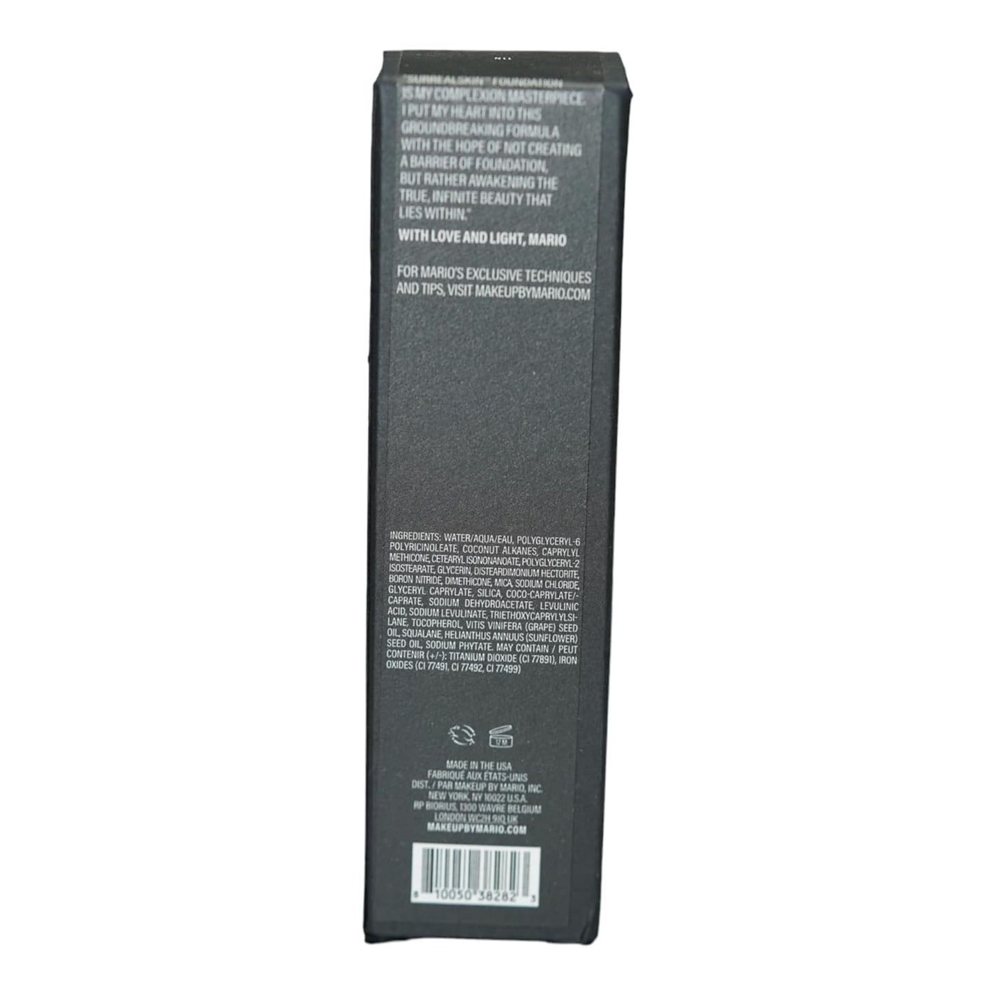 MAKEUP BY MARIO SurrealSkin Liquid Foundation, Liquid Formula, Vegan, Long-wearing coverage, Hydrating, Natural Finish, Size 30 mL (11N - light medium with neutral undertone)