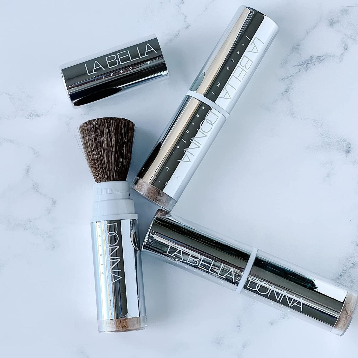 Minerals on the Go - (Dispensing Brush w/Loose Foundation) in Honey