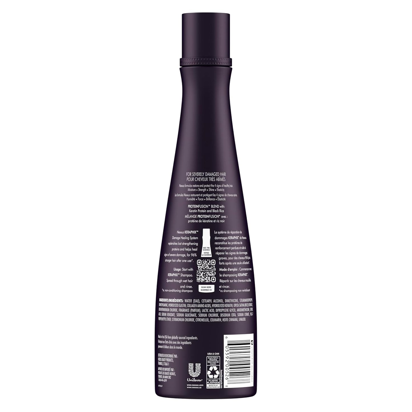 Nexxus Keraphix Conditioner Keraphix with ProteinFusion for Damaged Hair With Keratin Protein and Black Rice 13.5 oz