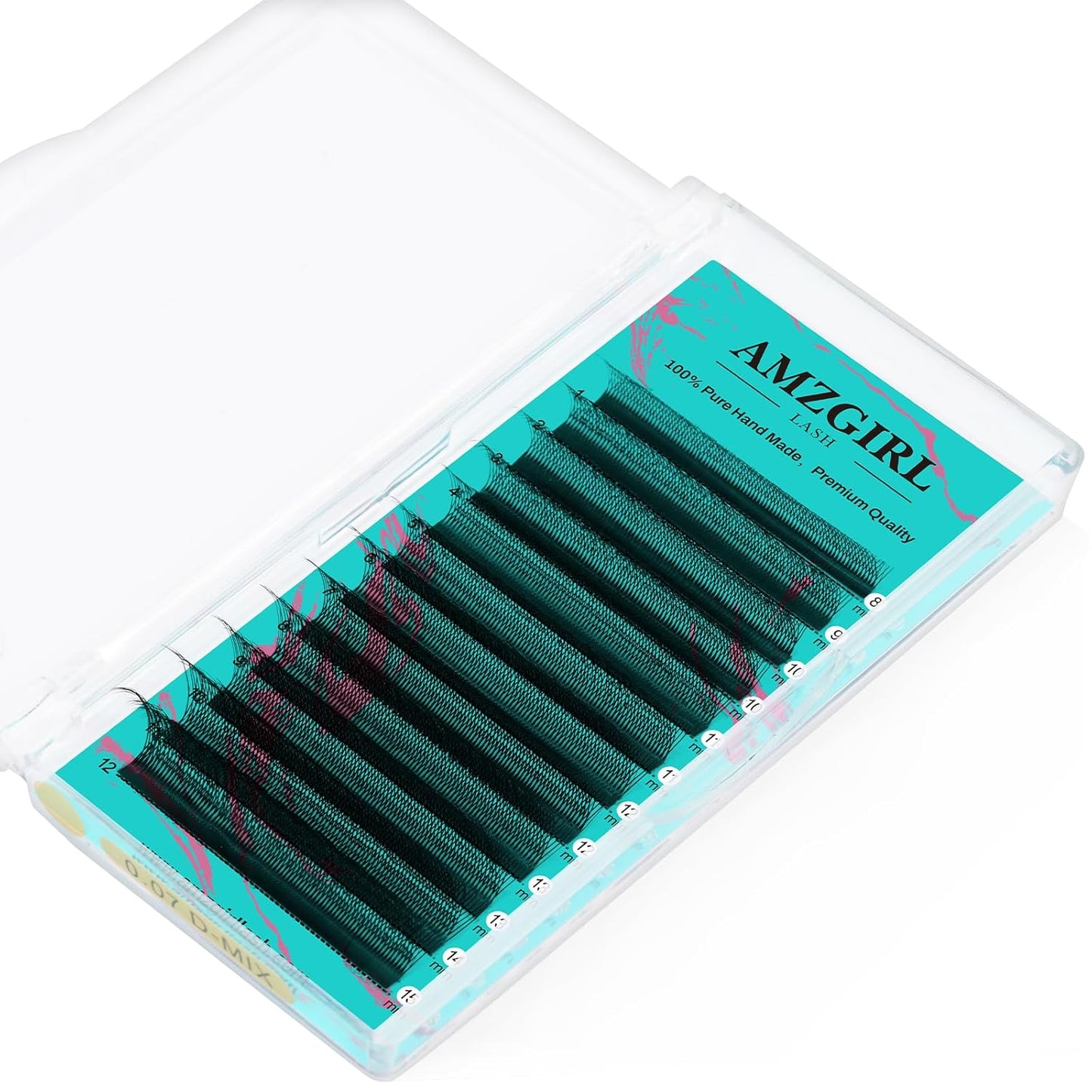 Lash Extensions Cashmere Volume Lash Extensions,6DW Premade Eyelashes Rapid Blooming Volume Eyelash Extension Mixed Tray/Single Length C D Curl for Lash Technicians(8-15mm)