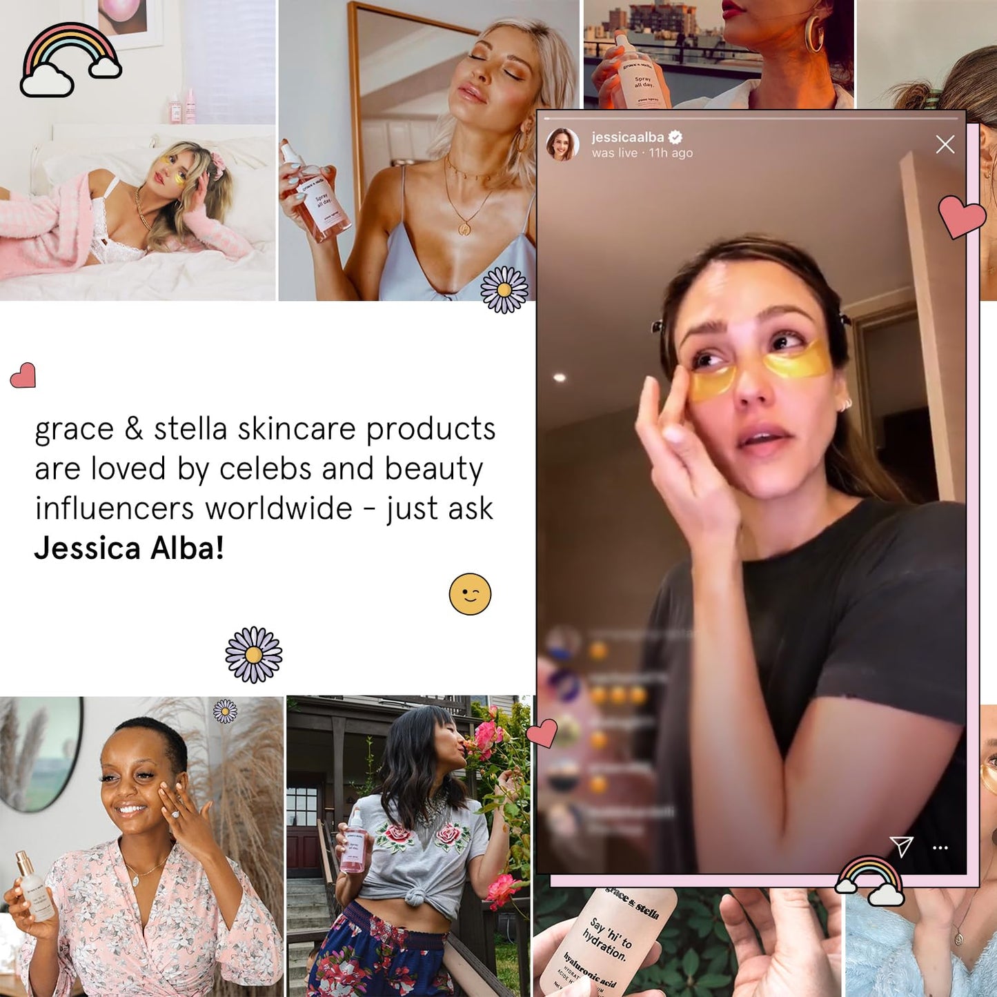 grace & stella Retinol & Caffeine Under Eye Serum Anti Aging - Travel Essentials - Hydrating Cream with Niacinamide, Peptides - Reduce Wrinkles, Crow's Feet, Puffiness - Vegan Skincare (0.5 floz/15ml)