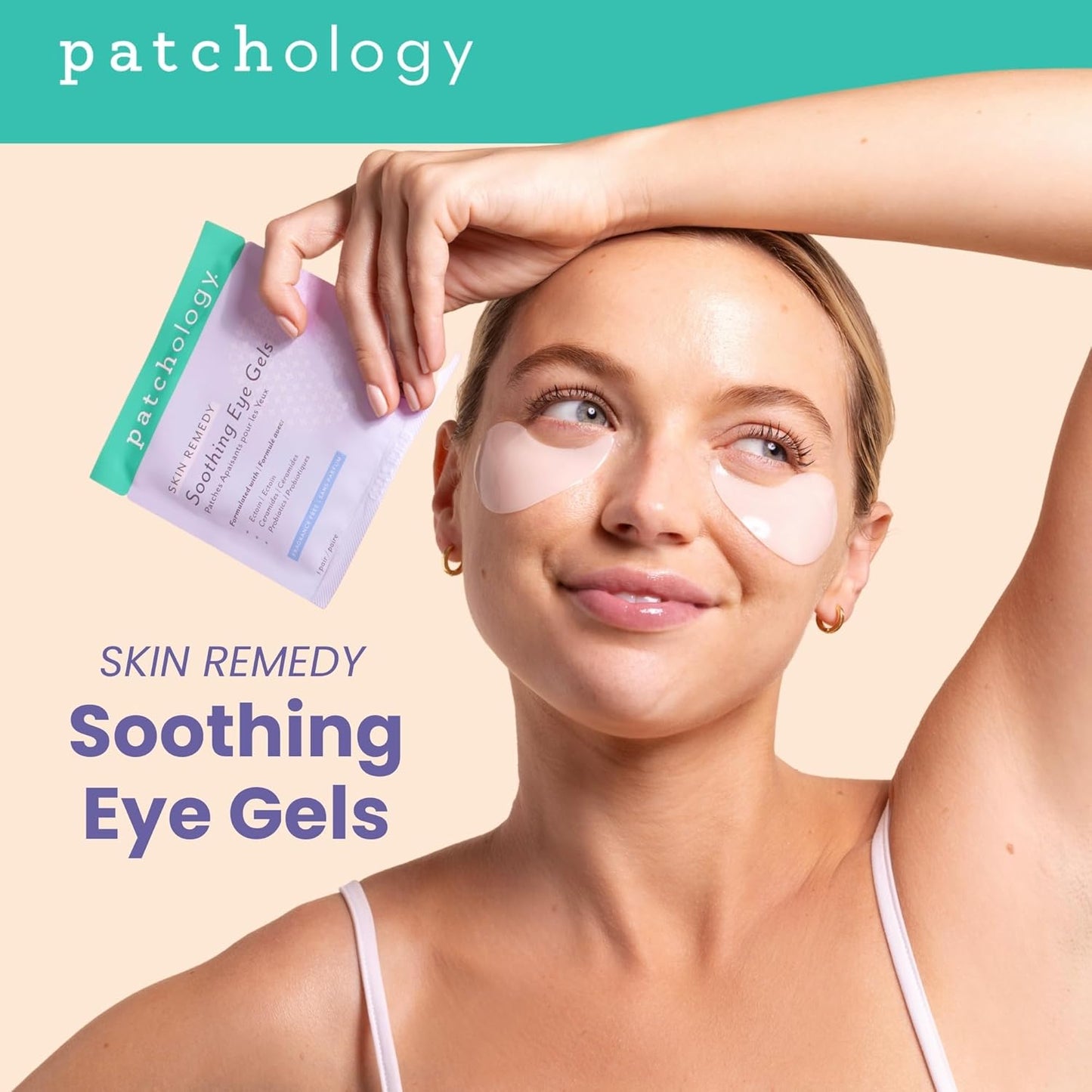 Patchology Skin Remedy Soothing Eye Gels – Ultra-Soft Hydrogel Undereye Masks with Ectoin, Ceramides & Botanical Blend – Hydrate, Revive & Refresh Puffy & Tired Eyes – For All Skin Types (5 Pack)