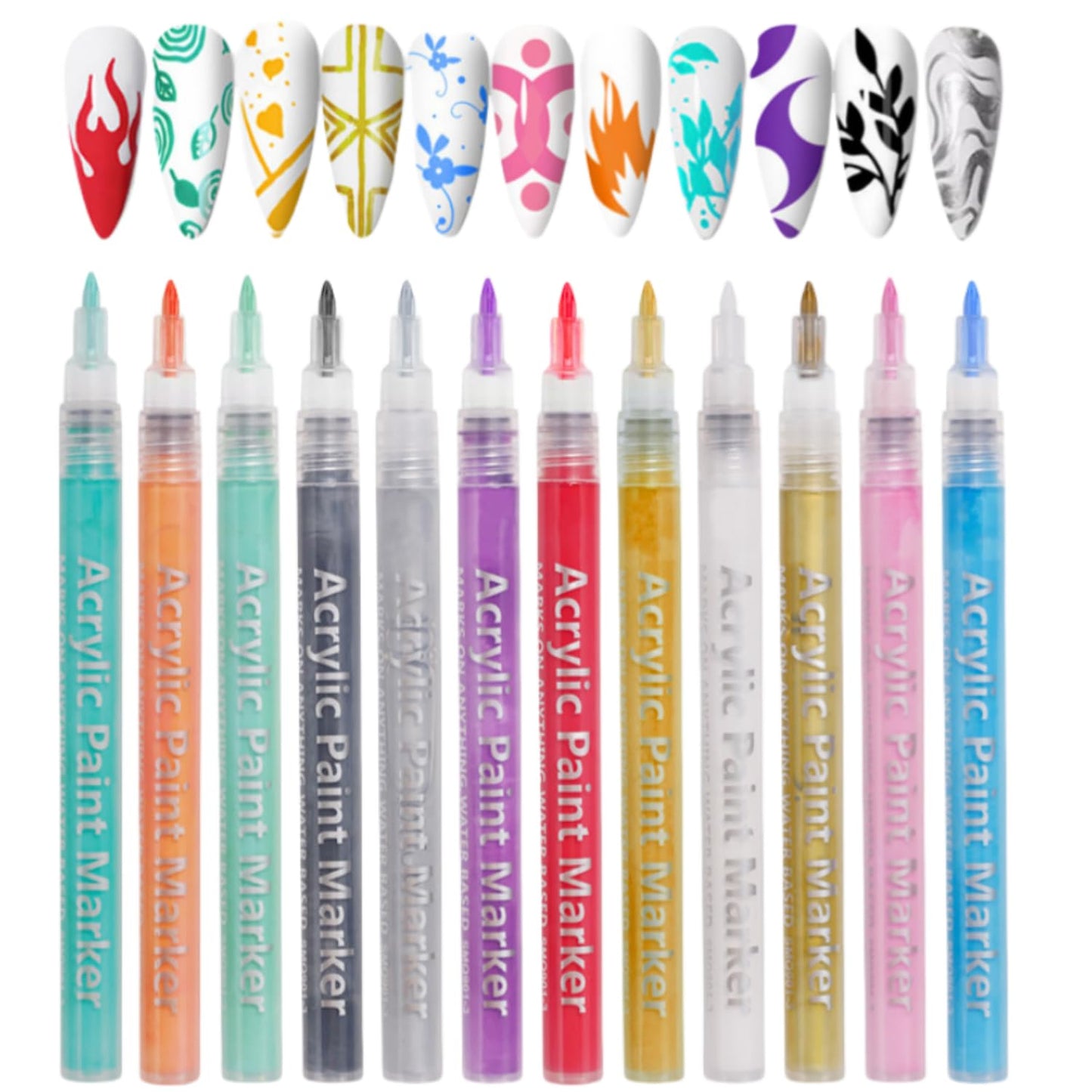 Nail Polish Pen, 1 PCS Nail Art Pen, Nail Pencil, DIY Drawing Painting Pen, for Nails DIY (Purple)